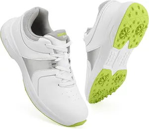 Golf Shoes Mens Waterproof Professional Outdoor Spiked Golf Cleats for Men