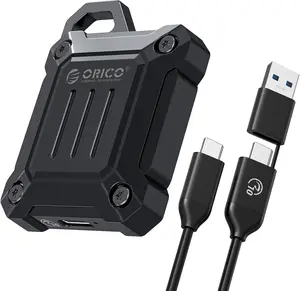 ORICO Full Metal M.2 NVMe 2230 SSD Enclosure, USB C 3.2 Gen2 Type-C 10Gbps to NVMe PCIe Adapter, Compatible with iPhone 17/16/15 Pro/Pro Max 4K ProRes Recording - XAM2