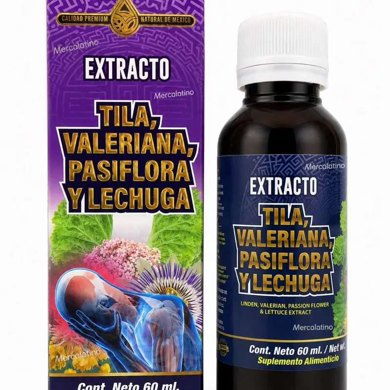 Tila Valerian & Passion Flower Liquid Extract - Natural Herbal Supplement for Daily Wellness & Relaxation - 60 ml Drop Bottle (2 fl oz)