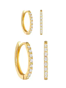 Diamond Huggie Set (8mm & 12mm) Diamond Huggie Set (8mm & 12mm)