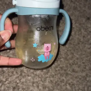 Oberni Sippy Cups, 270ml/9oz Leakproof and No Spill Water Bottle,with Weighted Straw , Non-Slip Handle for Toddler 1-3 Years BPA-Free PP Tritan Baby Cup