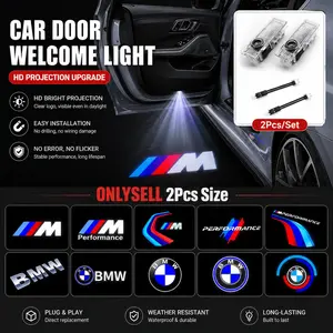 2Pcs Car Door Logo Badge Projector Light Welcome Light LED HD Projection Laser Logo Door Light Decoration Car Accessories Suitable for BMW E90 E91 E92 E93 E60 E61 E63 E64 E46 E93 F20 F21 F30 F31 F32 F33 F34 F15 F10 F01 F11 F10 F07 F12 G30 G01 G05