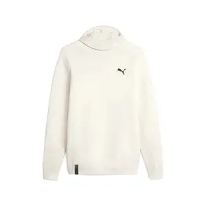 PUMA Mens Pumatech Knitted Scuba Hoodie Casual Outerwear Casual Hoodie - White