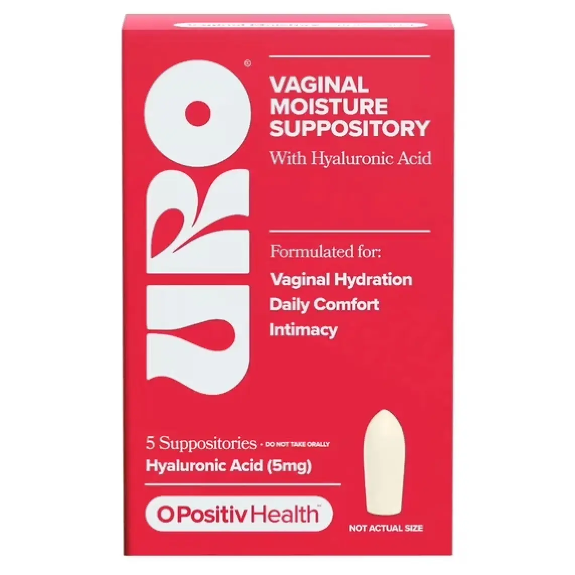 URO - Vaginal Moisture Suppository (5 ct)