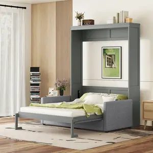 Queen Size Murphy Bed with Sofa - Comfortable Design for Home Decor