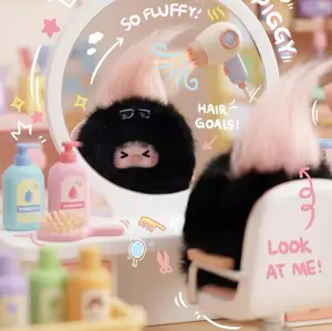 OK---Hair Salon-Themed Plush Dolls，Soft Furry Collectibles，Stuffed Animal