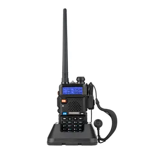 US version BF-UV5R 5.00W 1500mAh Analog Walkie-Talkie, Dual-band, with separate charger and earpiece, for adults Supports CTCSS encryption Equipped with an LED flashlight 128 storage channels IP68 waterproof Suitable for outdoor use.