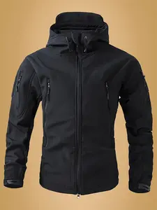 Men's Winter Outdoor Hooded Jacket with Multiple Pockets, Functional Style Perfect for Camping and Outdoor Adventures, Premium Outdoor Apparel