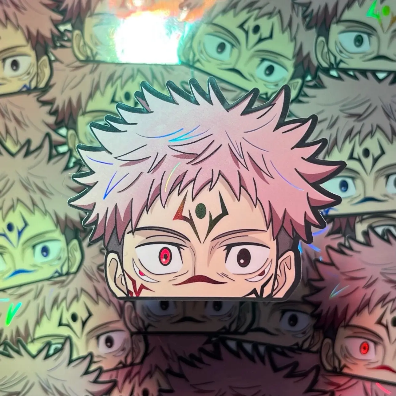Custom Holographic Sukuna Sticker