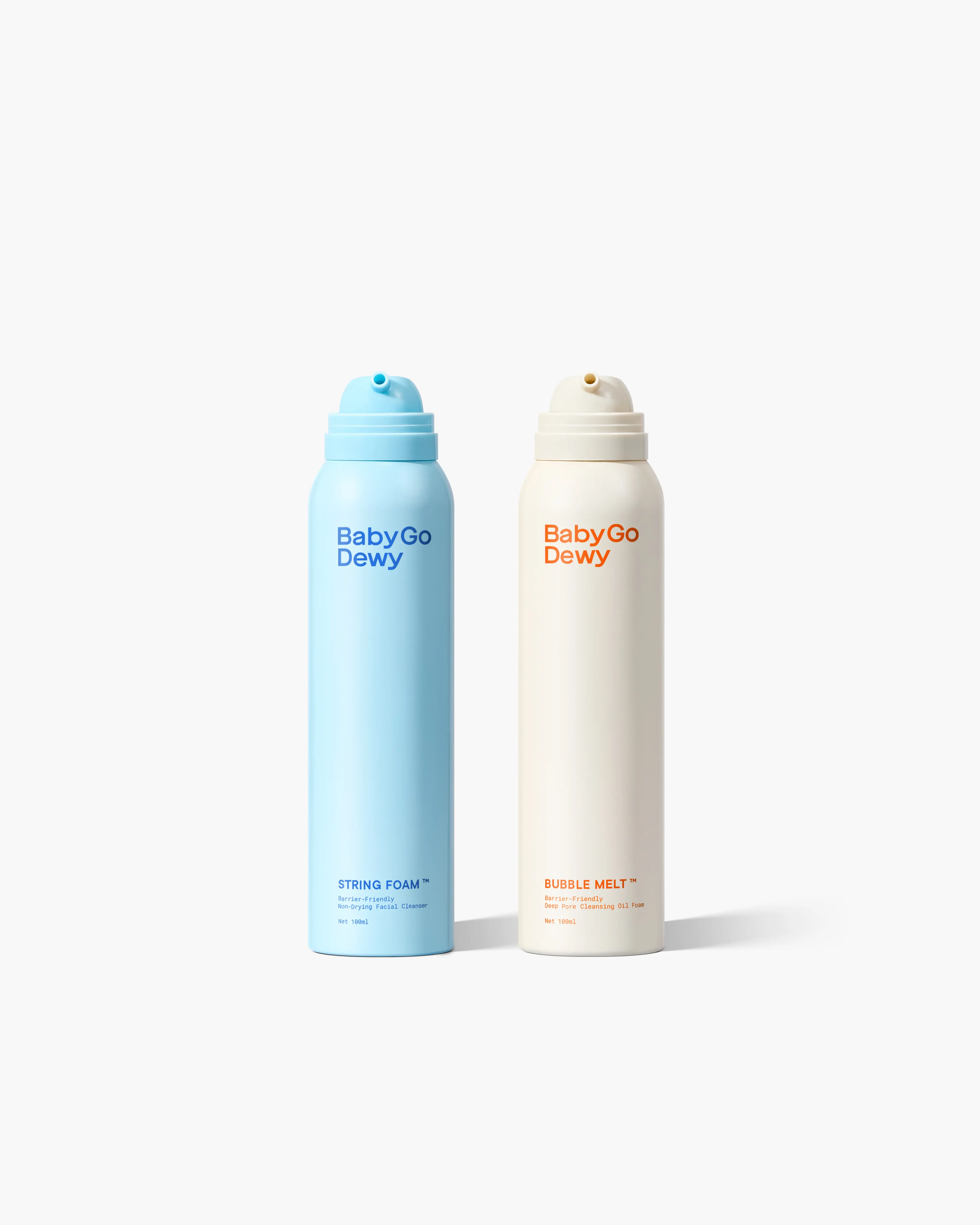 Baby Go Dewy Double Cleanse Duo | Melt-Off Oil Foam + Stretch Foam Cleanser