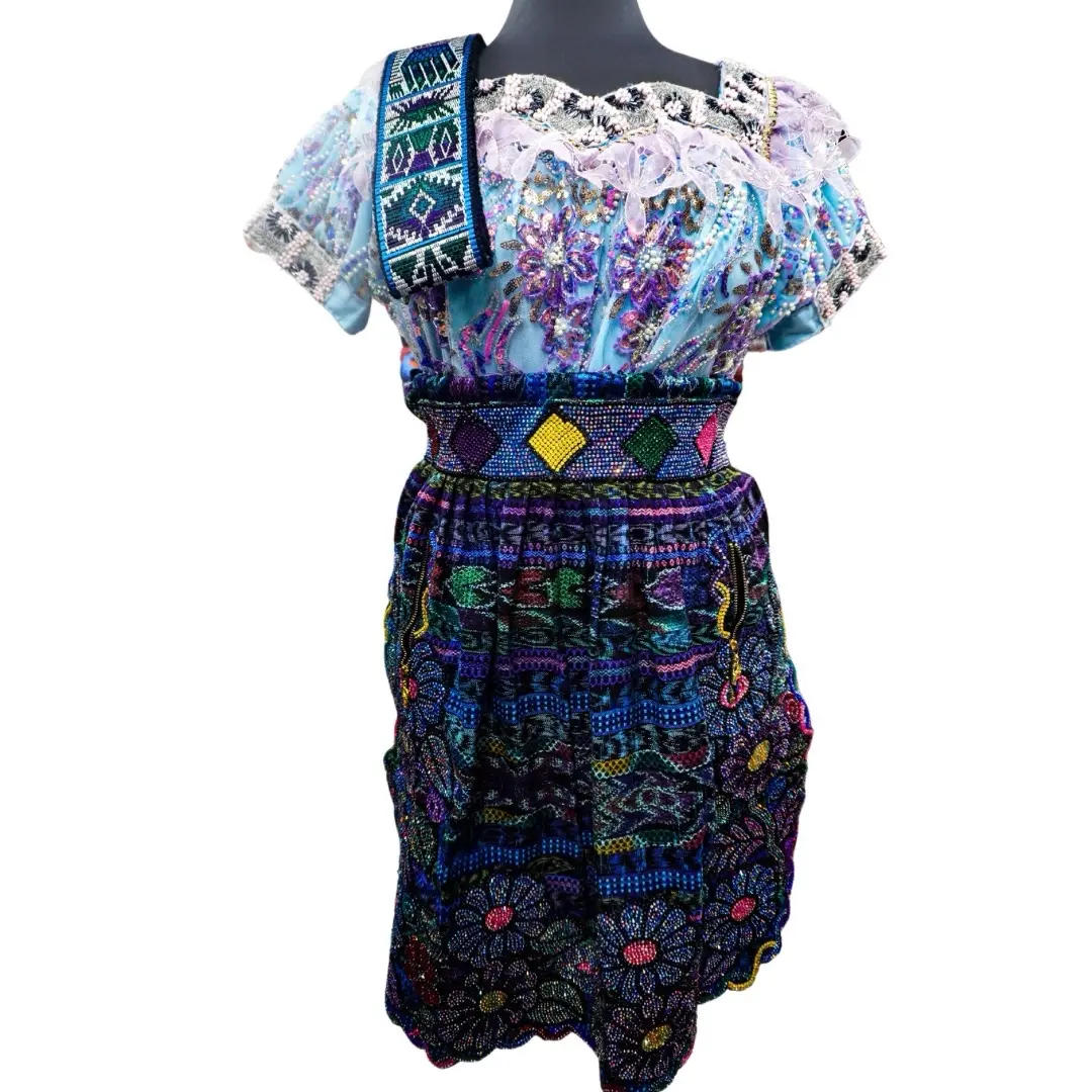 Women's Guatemalan Traditional Formal Dress - Exclusive Embroidered Floral  Blouse, Premium Fabric, Elegance-Focused Aesthetic, Adjustable Geometric  Design, Lace Accents - TikTok Shop
