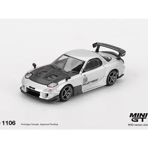 MINI GT 1106 Toyota MR2 Spyder Diecast Model Car Silver & Black 1/64 Scale Collectible Toy for Enthusiasts