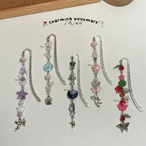 [NEW] Handmade Charm Bookmark – Fairy Tale Inspired Metal Beaded Page Marker