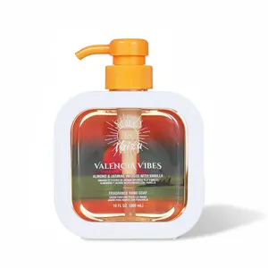Solo En Ibiza Valencia Vibes Liquid Hand Soap 10 fl oz / 300ml | Pistachio Vanilla Scented Hand Wash | Gentle Cleansing Soap for Bathroom & Kitchen Sink
