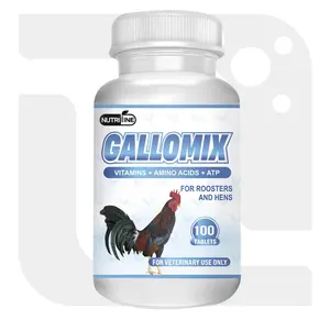 Gallomix Poultry Multivitamin Tablets – for Roosters and Chickens – for Animals use only – 100 Tablets