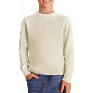 Boys Sweaters Crewneck Long Sleeve Knit Pullover Sweater 5-14 Years