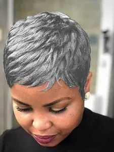 Short Pixie Cut Wigs, Bob Wigs with Bangs, Curly Hair Design, All Season Wear, Stylish Wavy Layered Wig Options, Wave Pattern