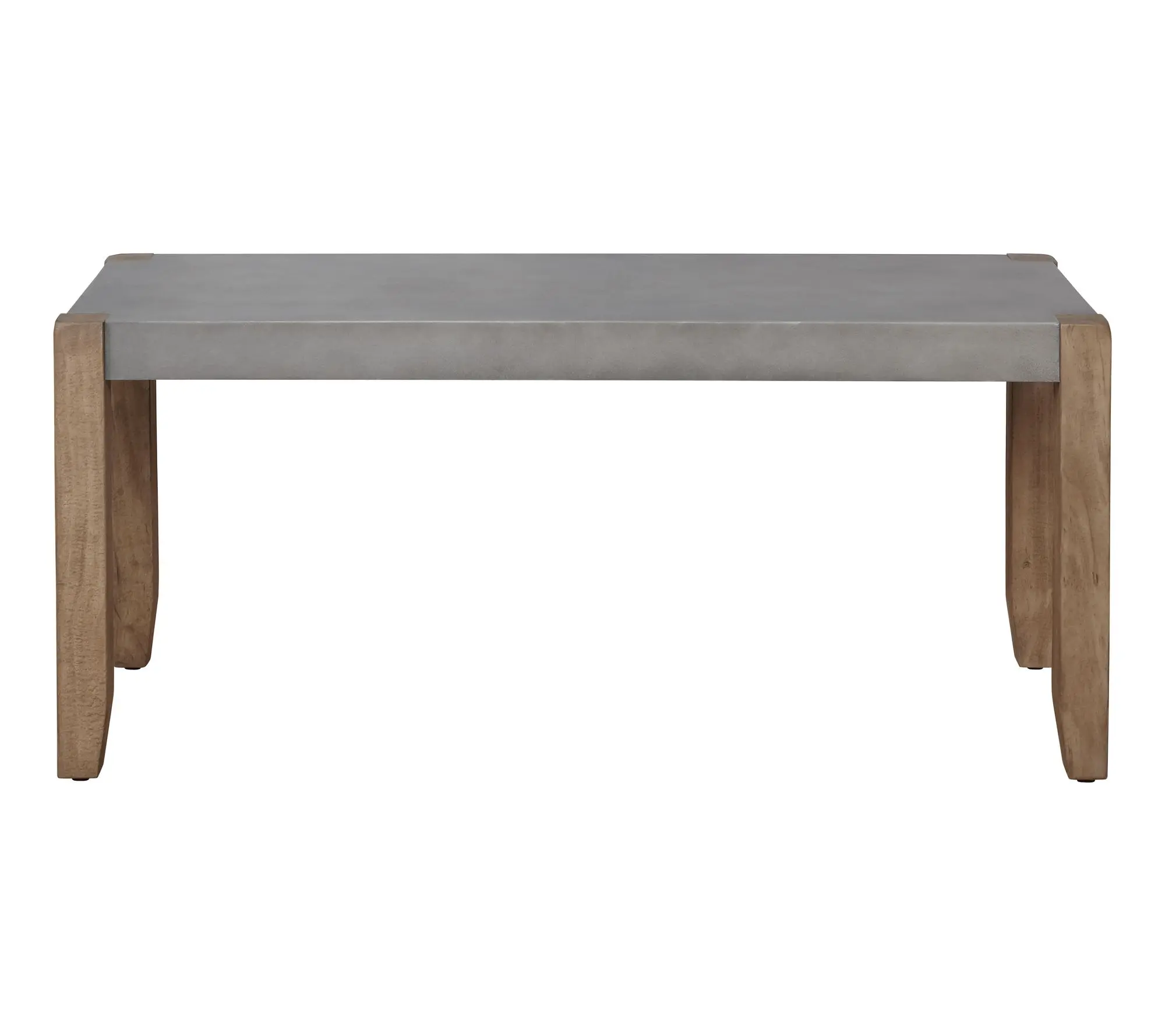 Alaterre Furniture Newport 40" Bench with Faux Concrete Seat