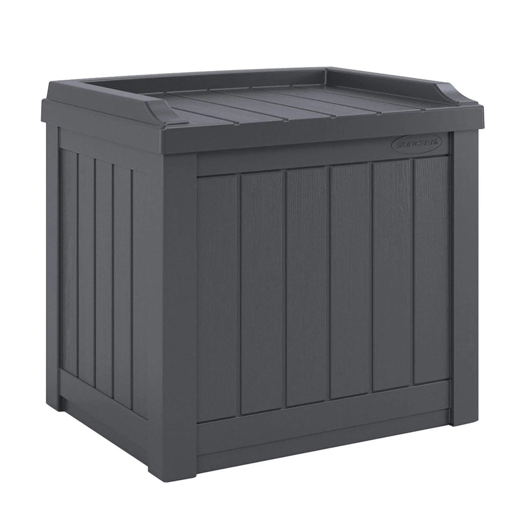 Suncast 22 Gallon Outdoor Patio Small Deck Box with Storage Seat, Cyberspace Organiser Plastic Suncast 22 Gallon Outdoor Patio Small Deck Box with Storage Seat, Cyberspace Organiser Plastic
