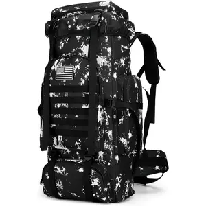 Massive 75L Military Rucksack - Extra Large Molle Survival Bag for Camping & Hiking