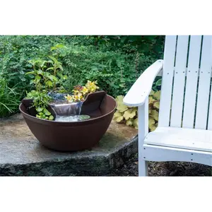 212 MAIN Aquascape AquaGarden Mini Pond Kit, Outdoor Home Improvement Garden Decor Water Feature, Fountain