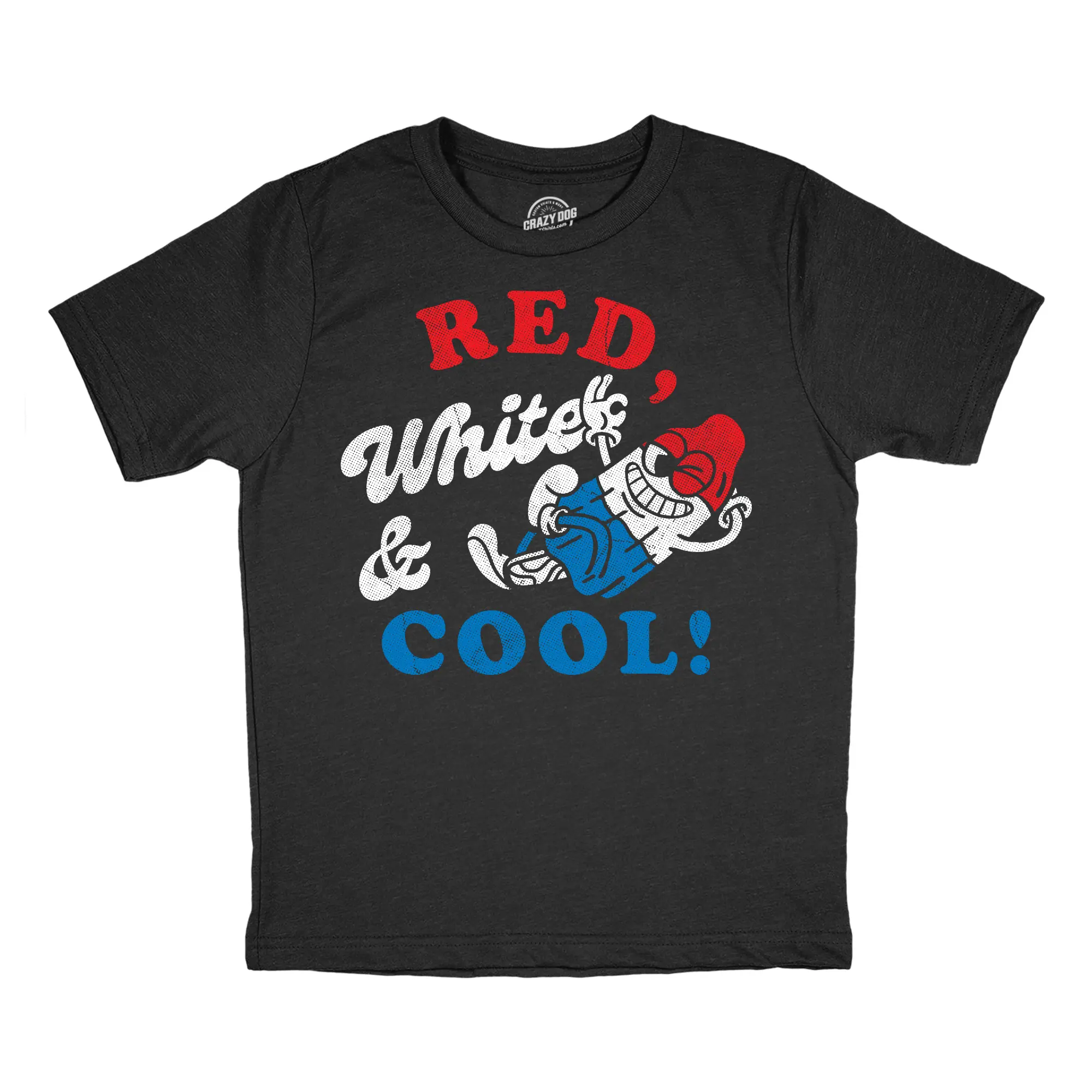 Youth Funny T Shirts Sarcastic Fourth Of July Popsicle Graphic Novetly Tee for Kids Funny T Shirts Patriotic Tops for Kid Funny Sarcastic Short Sleeve Novelty Tees for Kids Black -