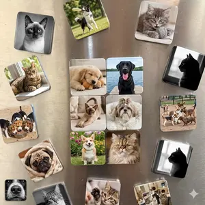 Custom Pet Photo Magnet – Personalized Pet Lover Gift, Custom Pet Photo Gift, Pet Memorial Fridge Decor