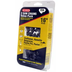 Oregon S56T 16 in. Low Profile Xtraguard Premium C-Loop Chain- Pack - 2