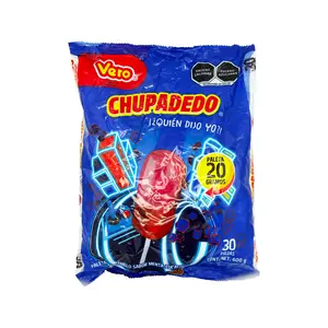 Vero Chupadedos, 30-Count Bag, Sweet and Minty Mexican Lollipops, Mexican Candy, Dulces Mexicanos, Paleta