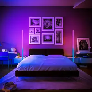LED Corner Light, RGB Color Changing LED Light with Button Switch, USB Powered LED Ambient Light for Music Room, Bedroom, Game Room, Holiday Decoration, Color Changing Lights, RGB Lighting, Nightstand Led Lights