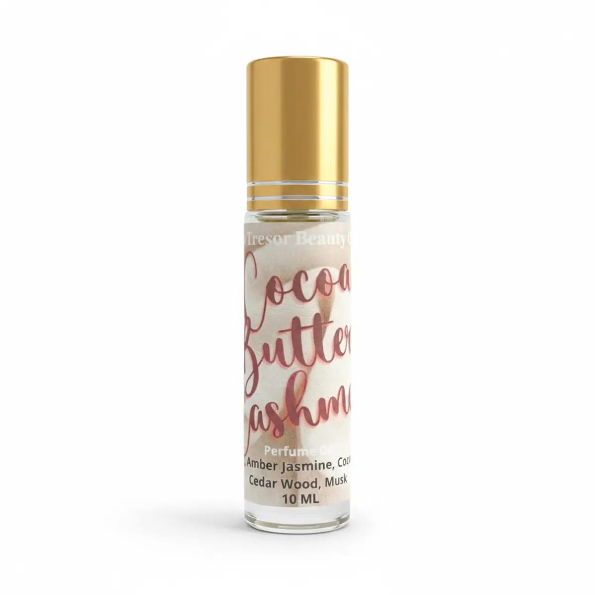 Roll-On Body Oil, Cozy Cocoa Butter Cashmere Scent with Woody & Floral Notes, Unisex Travel Size Body Care, 10 ML, Cruelty Free, Blend, Vegan, Cocoa & Jasmin, On-The-Go, Single Item, Hydrating, Outdoor With Friends, Bottle