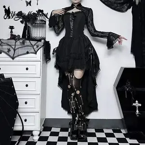 Gothic 2-piece Body-Con Dress Suit