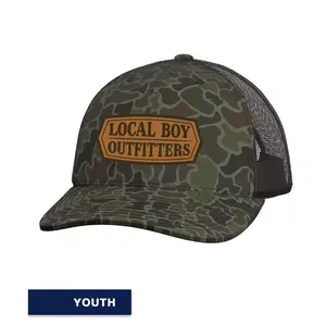 Local Boy - Youth Leather Crest Trucker Hat