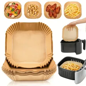 Air Fryer Liner (100pcs), Non-stick Parchment Paper, Baking Paper, Microwave Oven Liner, Kitchen Baking Bakeware Home Baked