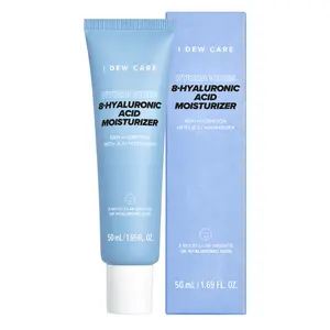 I DEW CARE Korean 8-Hyaluronic Acid Hydra Vibes Lightweight Gel-Type Face Moisturizer - Hypoallergenic, Hydrating, Skin Repairing, Soothing Daily Facial Skincare