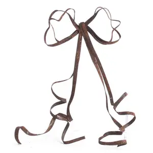 Rusty Tin Bow – Rustic Primitive Farmhouse Craft & Wreath Decor