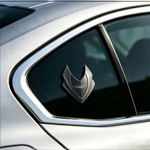 Car Shield Window Side Sticker for Chrysler 200 2011-2017, 3D Metal Body Leaf Panel Decorative Decal, Car Accessories
