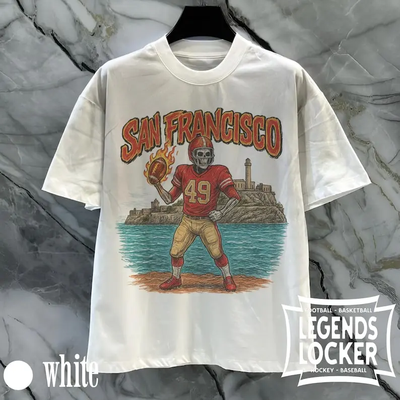 49ers T-Shirt, Retro Football Graphic Tee, Bay Area Vintage Sports Shirt, Gift for 49ers Fans
