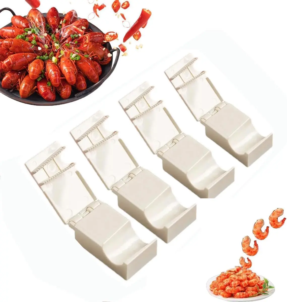 4PCS Crawfish Peeler, 2024 Best Crawfish Shucker, Crawfish Sheller, Portable Lightweight Kitchen Gadget, Kitchen Gadgets Crawfish Sheller Seafood Tool