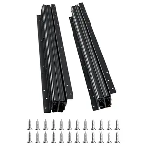 Undermount Drawer Slides 24-Inch Under Stair Cabinet Rails 260-Pound Load Capacity Heavy-Duty Soft-Close Slides for Kitchen, Vanity, Workshop, RV, Garage Cabinets and Drawer Systems, Anti-Rattle Durable Steel Hardware