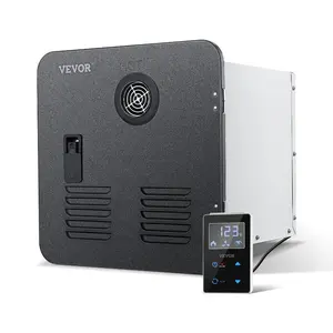 VEVOR RV Tankless Water Heater, Instant Shower with 15x 15 inches Black Door and Remote Controller, 42000BTU Optimized Comfort Performance Hot Water, Ideal for RVers' Family Everyday Use, Black