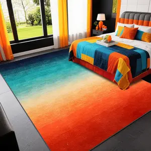 Stylish Exquisite Square Printed Velvet Carpet, Perfect Gift for Any Occasion, Versatile Decor for Home & Commercial Use, Multiple Sizes, Machine Washable, Soft & Non-shedding, Practical