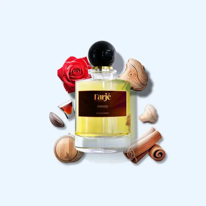 Farje Perfumes – Paradis Extrait De Parfum Unisex 100ml – Finest Niche Quality Ingredients – Amber Gourmand Fragrance with Cognac, Cinnamon, Vanilla and Praline – Warm, Sweet and Long Lasting