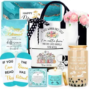 PRADNEL Mother's Day Creative Gift Box Set for Mom, Retirement Gift for Women, Queen Has Retired Gift Basket, Unique Decorative Gift for Teachers, Colleagues, Nurses, Female Bosses & Friends