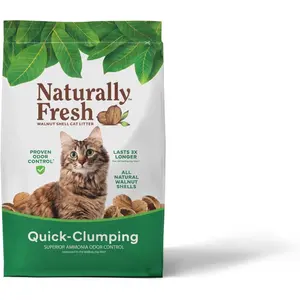 Cat Litter Made from Walnut Shells, Quick-Clumping, Unscented, Upcycled, Easy Scooping, Sustainable, 30 Lbs
