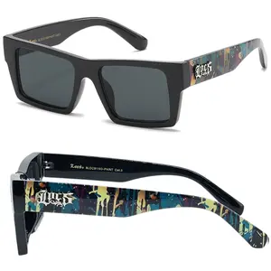 OG Locs Square Graffiti Frame Sunglasses Unisex Millionaire Style Bold Statement Look for Any Occasion