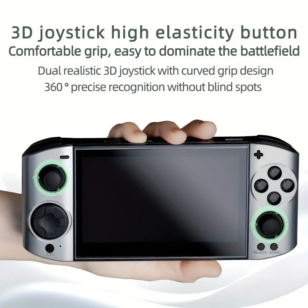 09 Ultra Handheld Game Console with 5.1 Inch Oled HD Screen, Dual 3D Joystick Precision Control, True Quad Core Chip, 2500mah Long Battery Life, Handheld Gaming Console