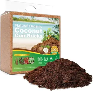 Coconut Coco Coir Brick 10lb – Expands in Water! Organic Potting Soil for Indoor Plants & More! premium pH-Adjusted cocopeat peat ph balance