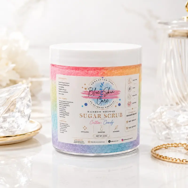 RAINBOW Blue.Skin.Care Blue exfoliation soft skin