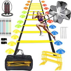 HOTOOLME Agility Training  Set, Soccer Training Equipment for Kids,Football Training Equipment,Agility Ladder Speed Training Equipment